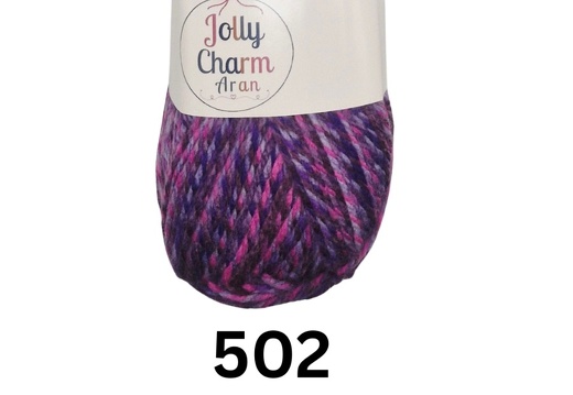 Jolly Charm Aran Purple Basket 502